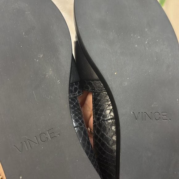 Vince Mason Black Leather Flats 6.5 - Picture 10 of 10